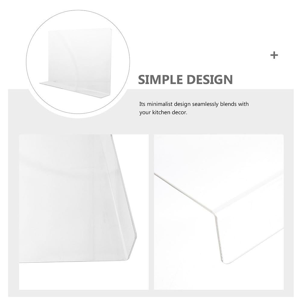 Acrylic Sink Splash Guard, Freestanding Kitchen Splash Panel Barrier Behind F...