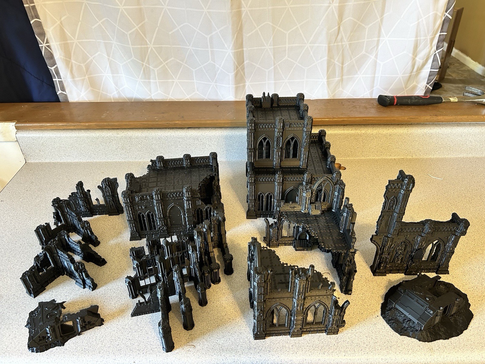 Large 17 Piece Ruin Terrain Set lot For Warhammer 40k Kill Team Trench Crusade