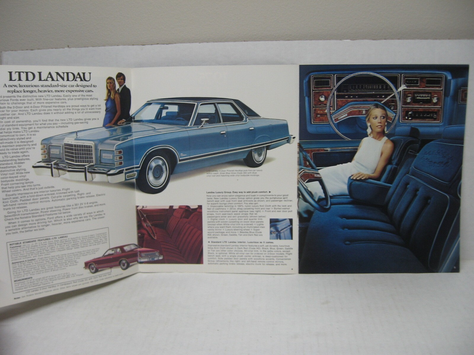 1975 Ford LTD Landau Brougham Wagon Car Dealer Sales Brochure Catalog