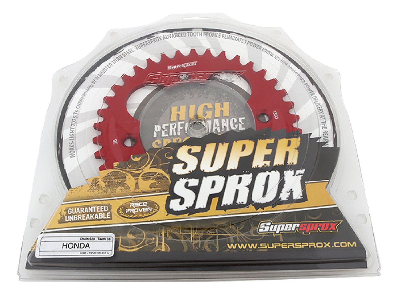 Red Aluminum Sprocket For Honda TRX300 EX 1993-2008 TRX300 X; RAL-1350-38-RED