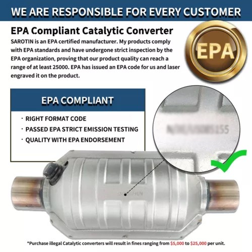 Exhaust Catalytic Converter For 2002-2011 Toyota Camry 2002-2008 Solara 2.4L