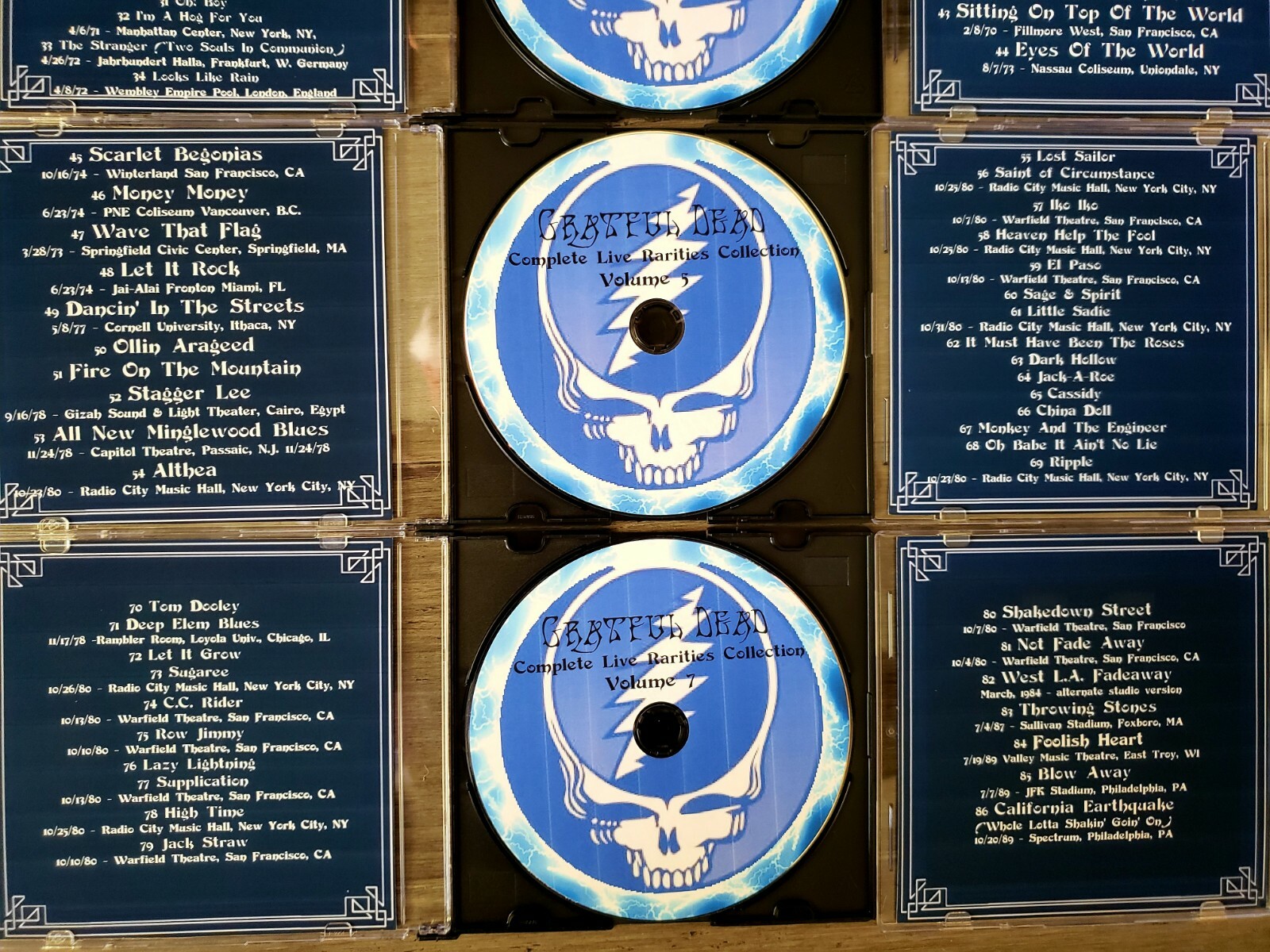 GRATEFUL DEAD 12 CDs COMPLETE LIVE & STUDIO RARITIES COLLECTIONS