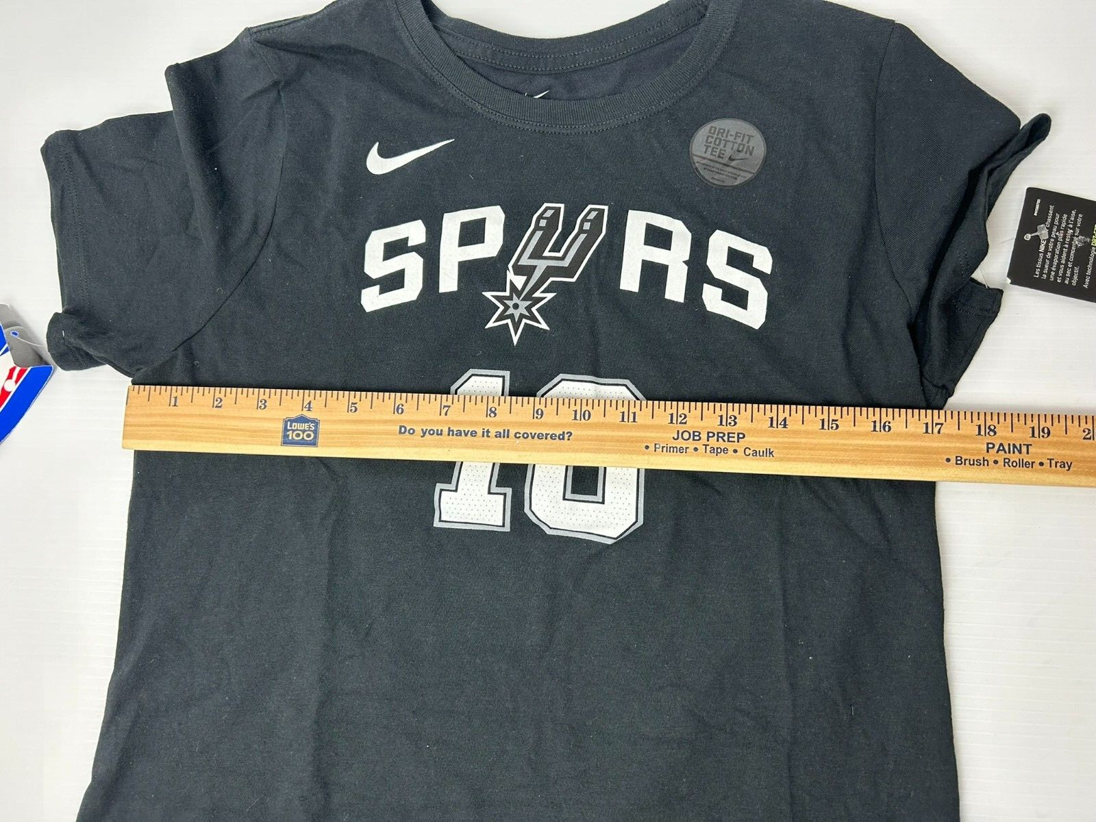 Nike NBA San Antonio Spurs #10 DeRozan Dri-Fit Tee Womens Size Large 871442-016