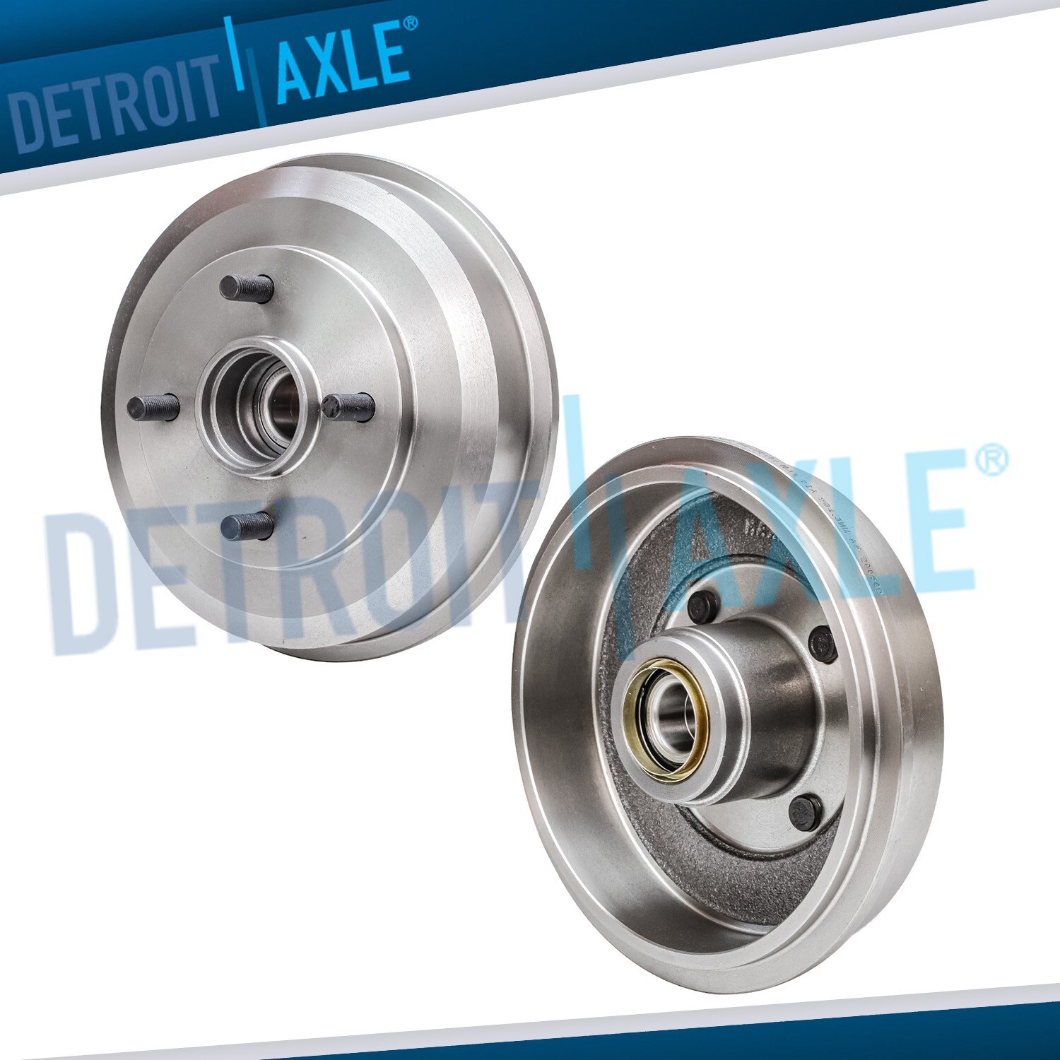 Rear Brake Drums Fit for 2000 - 2008 Ford Focus NOT FIT SVT 9.56 inch (243mm)