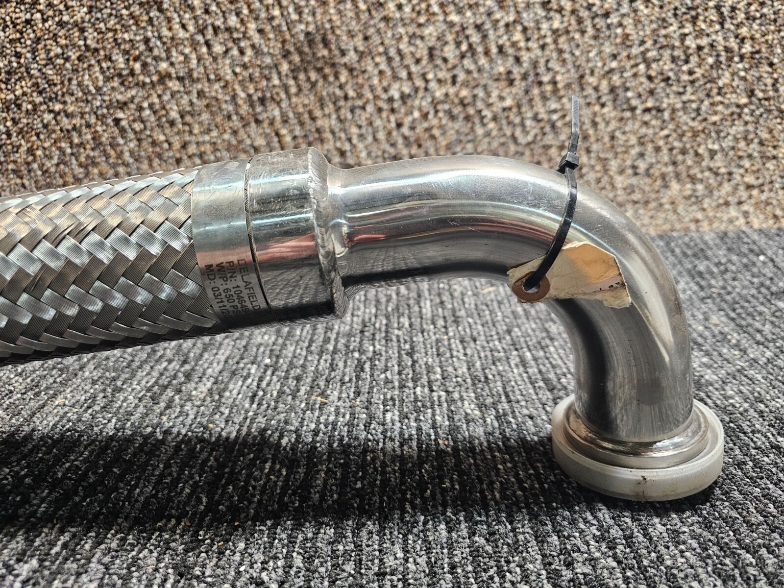 DELAFIELD 1046494 REV B 2" X 42" SOLAR TURBINES METAL FLEX HOSE 650 PSIG