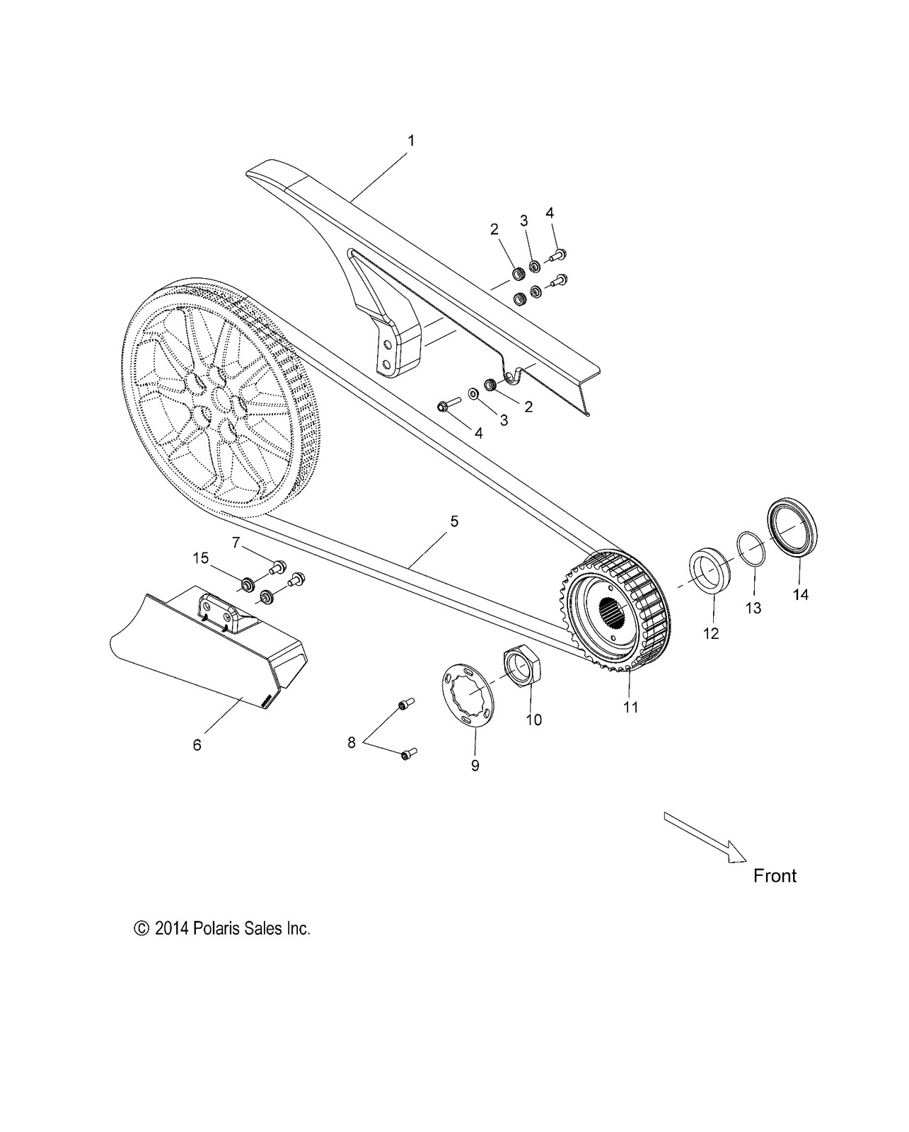 Polaris Drive Belt, for Victory Motorcycles Models, Genuine OEM - 3211102