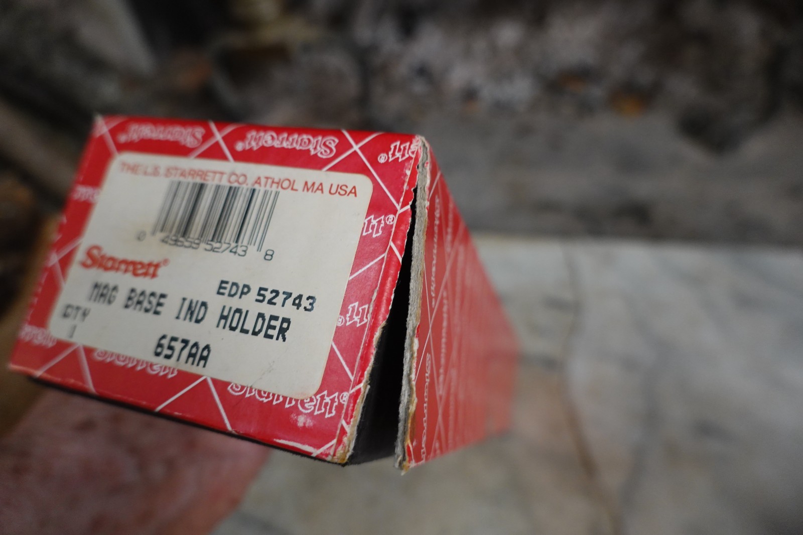 LS STARRETT MAG BASE IND HOLDER 657AA UNUSED Original Box Machinist Mechanic