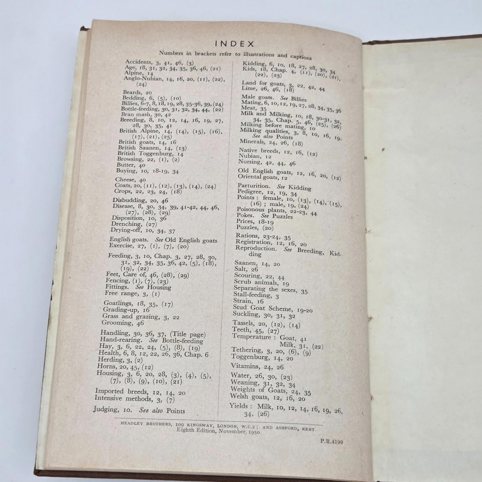 Young Farmers Club Booklet Goat Keeping British Goat Society -x