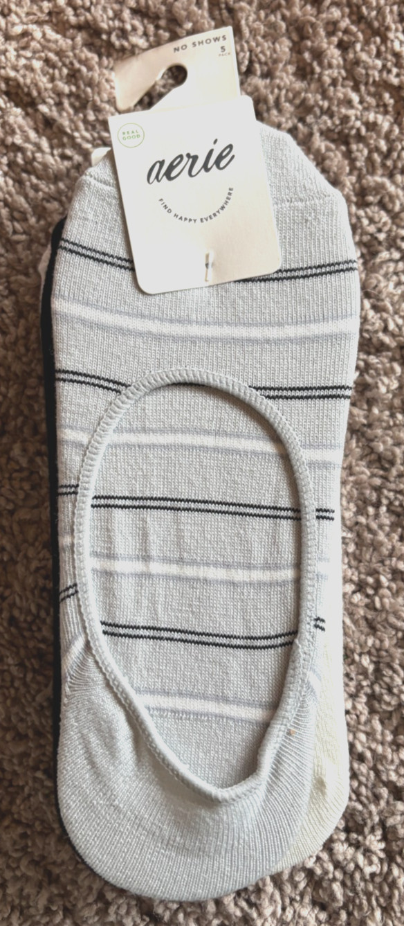 Aerie No Show Socks Lot 5 Pack Womens S