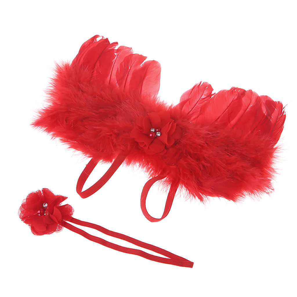 Newborn Baby Angel Wings Headband Costume Photo Photography Props Outfit