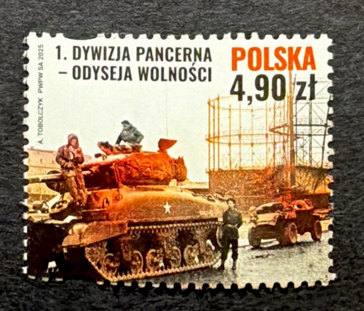 POLAND STAMPS 25 1st Polish Armoured Division Wilhelmshaven #5491 (3787)