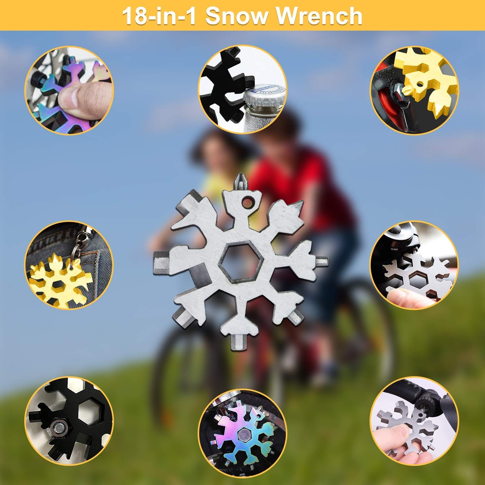 Universal Snowflake Wrench Magical Sale！Grip 18 in 1 Multi Tool Screwdriver