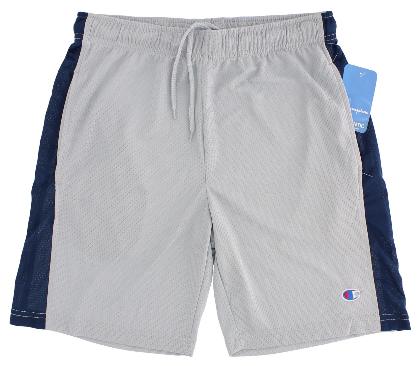 Champion Men's Basketball Workout Gym Shorts, 7.5" Inseam, Active Mesh Striped