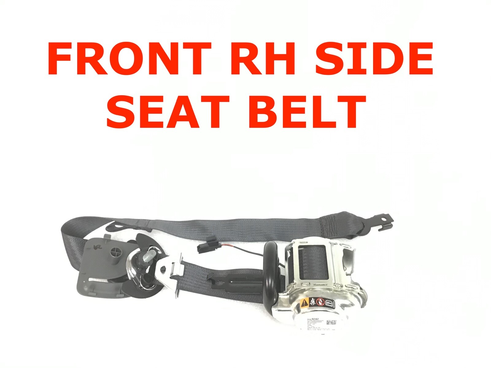 2019 2020 2021 2022 Chevy Silverado 1500 front right seat belt BLACK 84512913