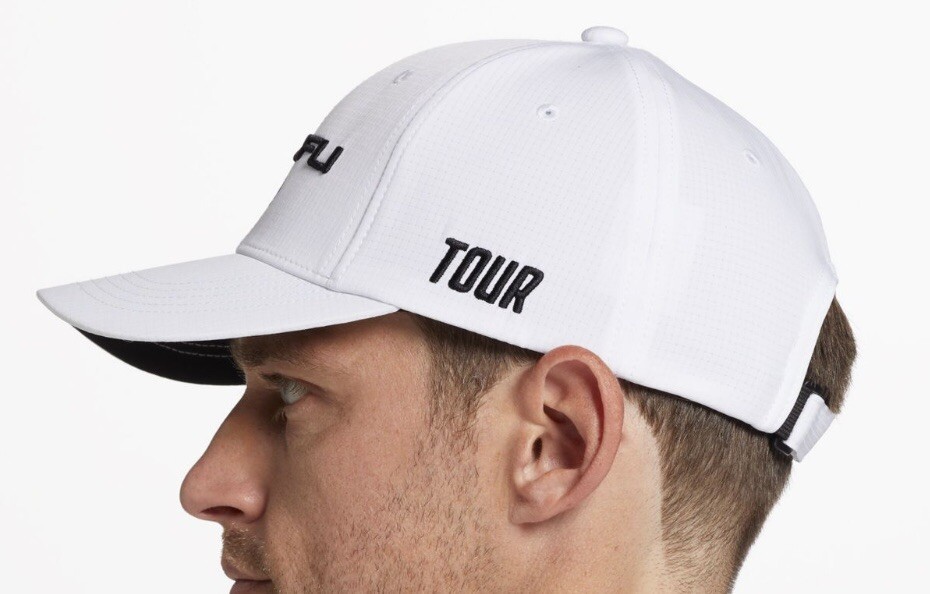 Maxfli Tour Men’s 3D Logo Golf Hat - One Size Fits All - White - NEW WITH TAGS