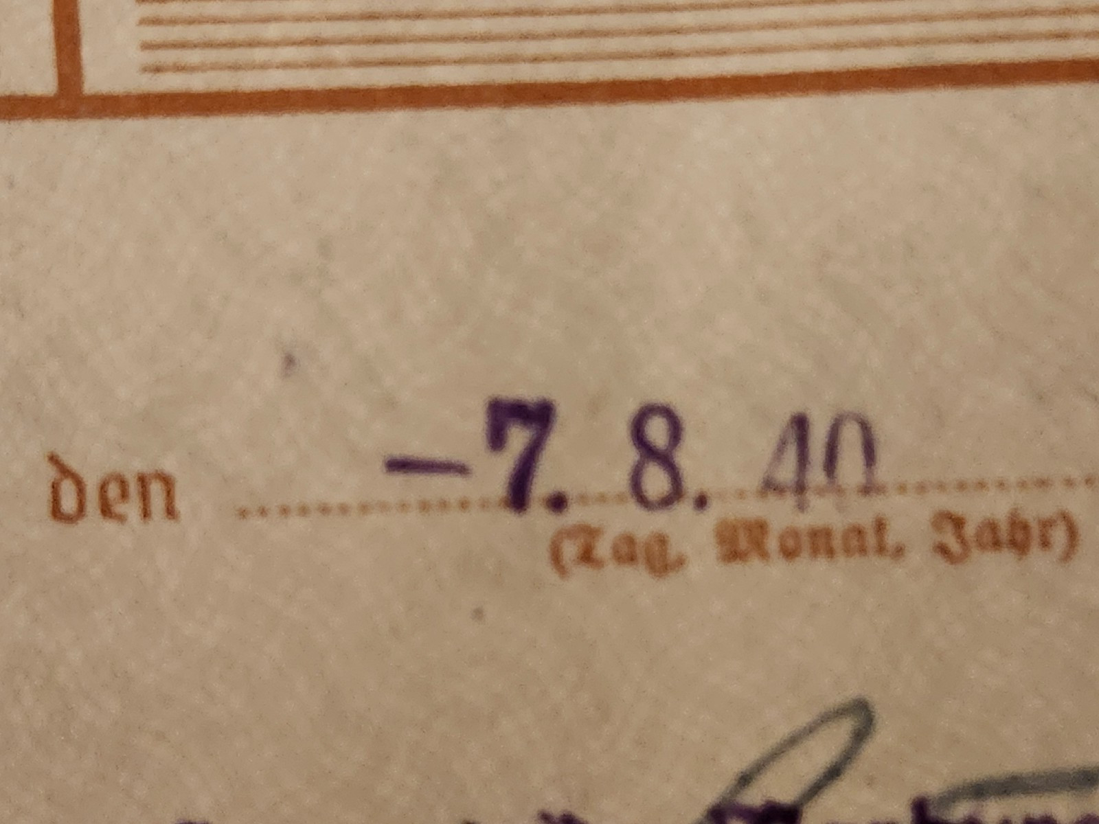 WW2 Germany. Military ID Marburg 1940