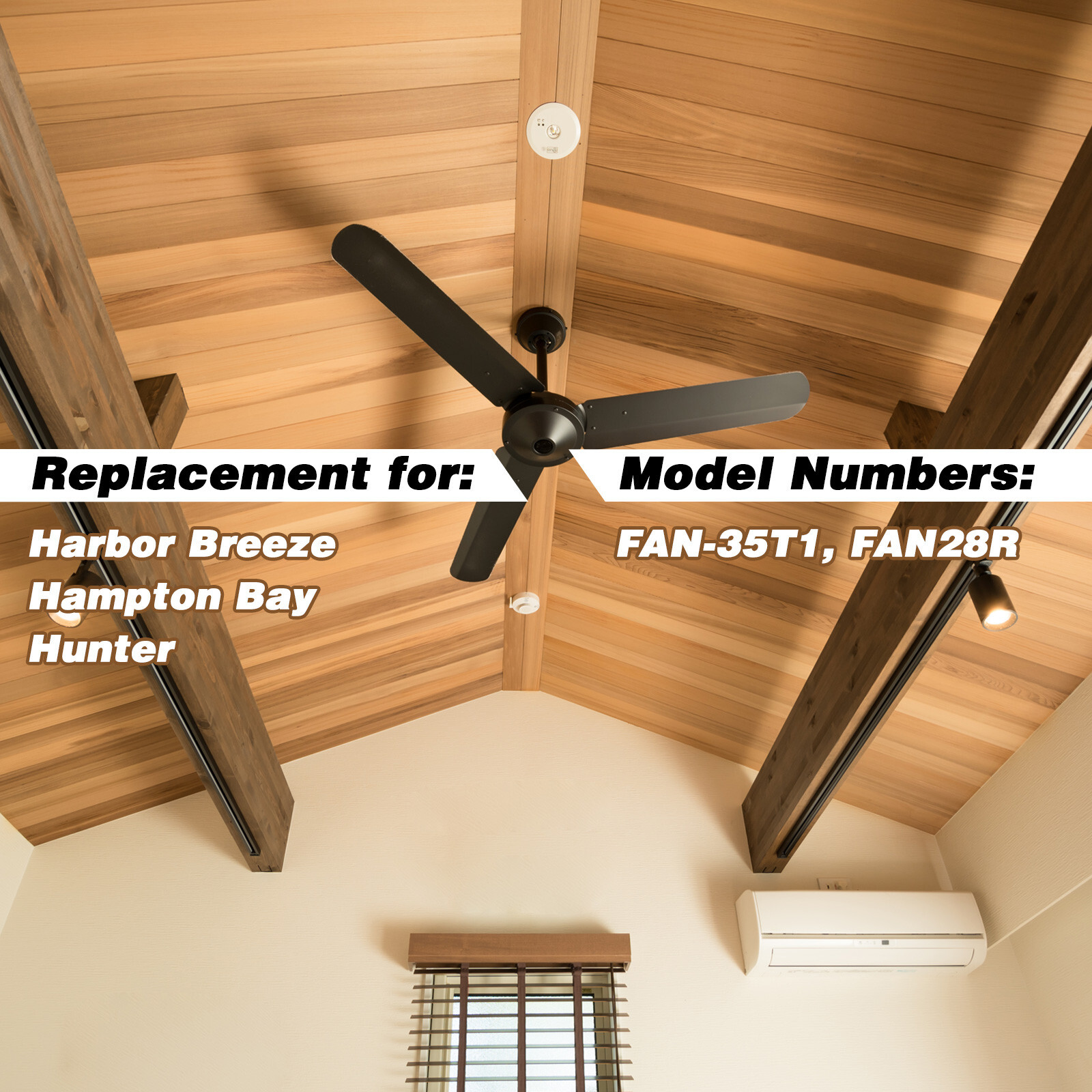 FAN-35T1 Ceiling Fan Remote Control Replacement for Harbor Breeze Hampton Bay