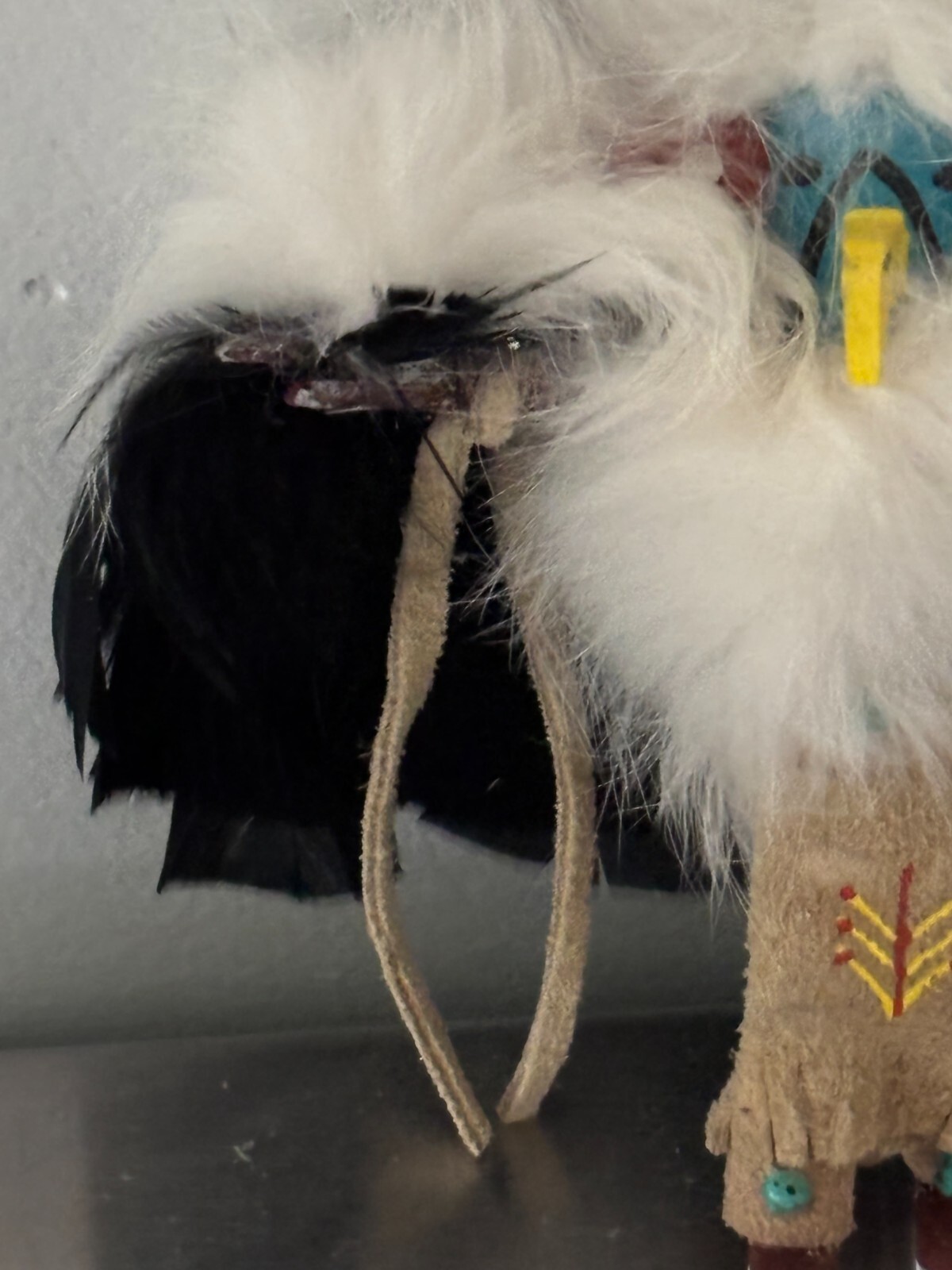 Kachina Signed Eagle Dancer Ornament Vntg Native American 4.5x6" FREE SHIPPING