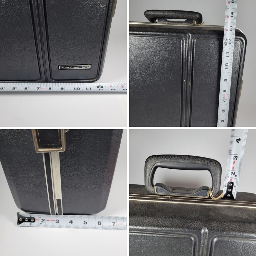 Vintage Portable Travel Bar Executair 737 Trav-L-Bar Case Key Uniroyal Royalite