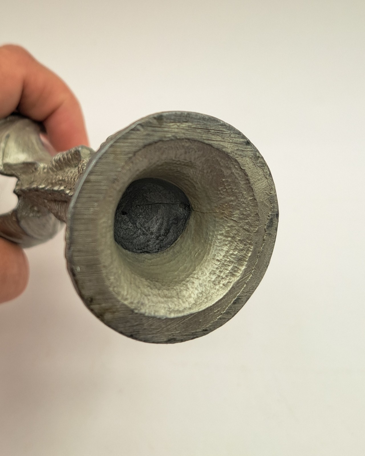 Pewter Dragon Champagne Glass Handcrafted 8"