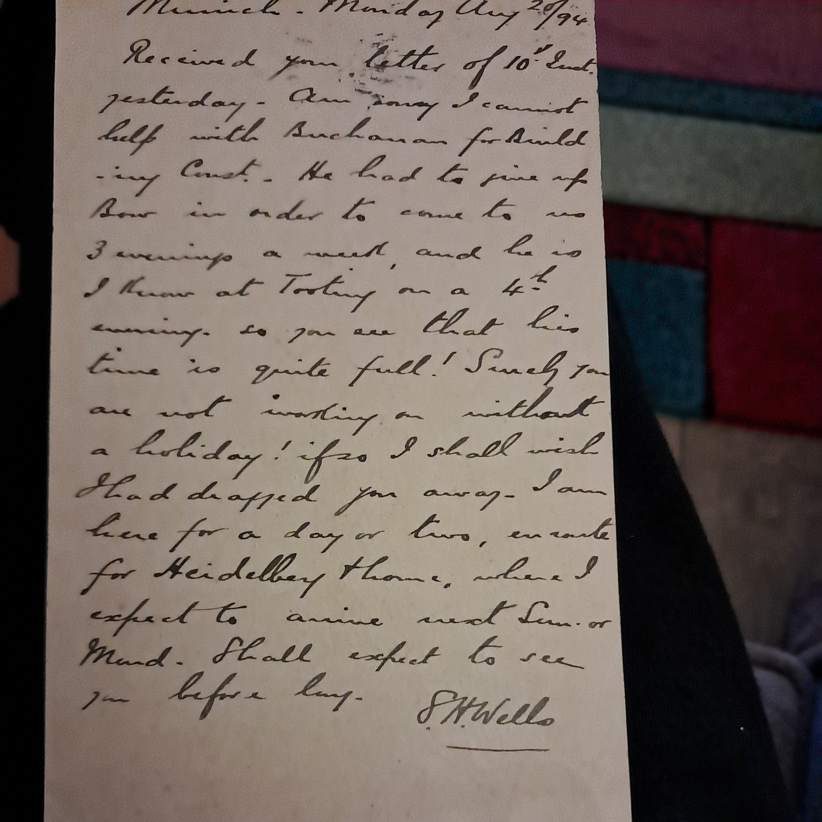 1894 GERMANY TO UK POSTCARD