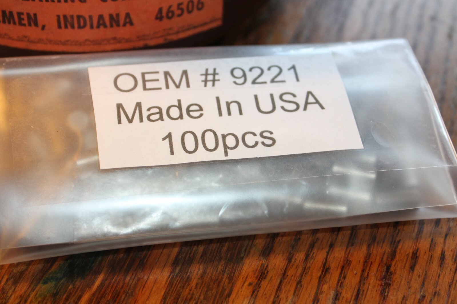 Bag Of 100 Crankcase Roller Bearings Harley Davidson Part #9221A 1930-1986 USA