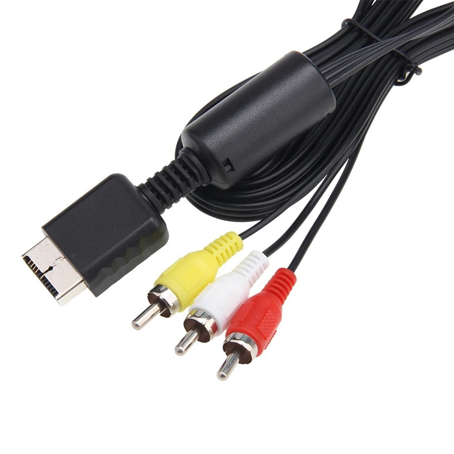 6 Feet AV to RCA Audio Video Composite Cable Cord For Sony PS1 PS2 PS3 PS3 Slim