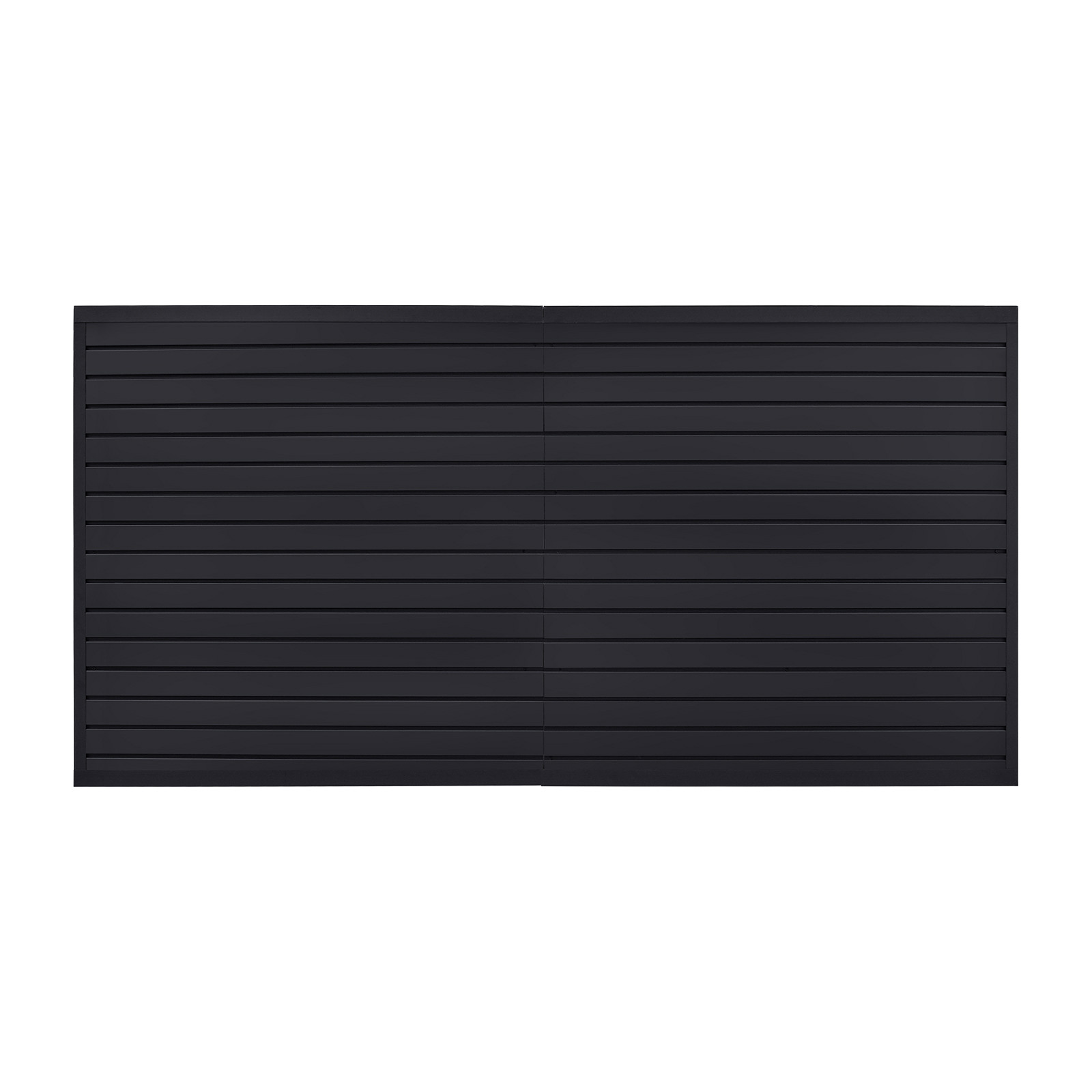 VEVOR 8 x 4 ft Slat Wall Paneling PVC Black Garage Slatwall with Modular Design