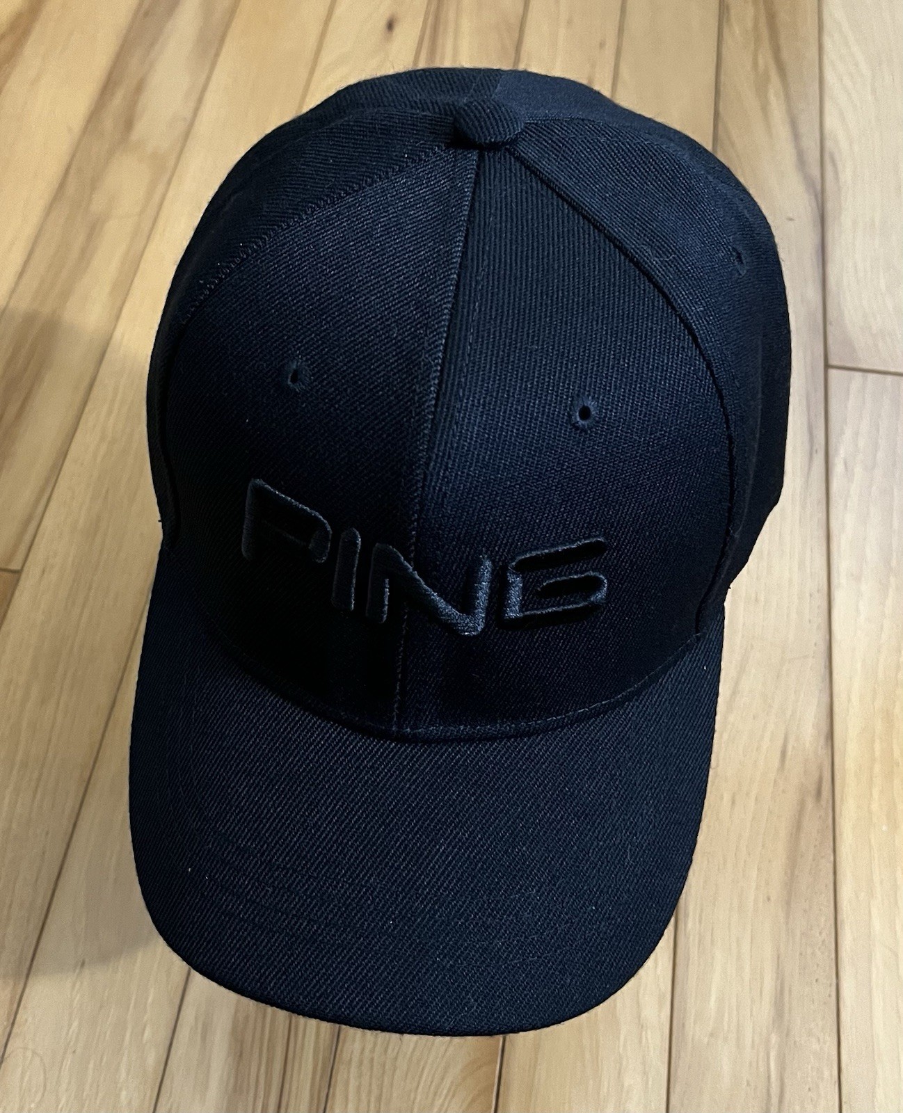 Golf Hat. Ping Black Baseball Cap. *** A cost-effective hat & gift!