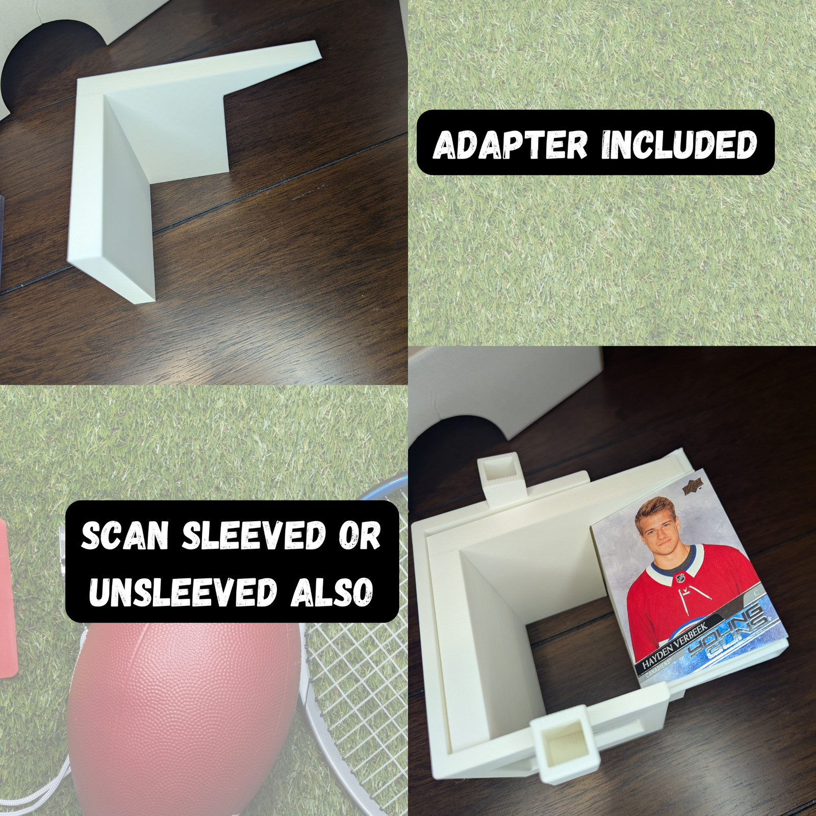 Card Slide - Card scanner stand - Scan sports cards or TCG with toploaders on!