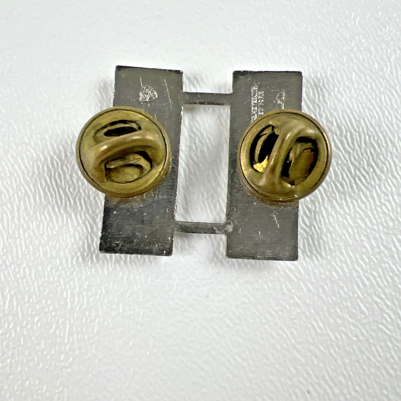 U.S. Army WWII Military Captain Bar Rank Lapel Pin 1/20 Silver Filled SF