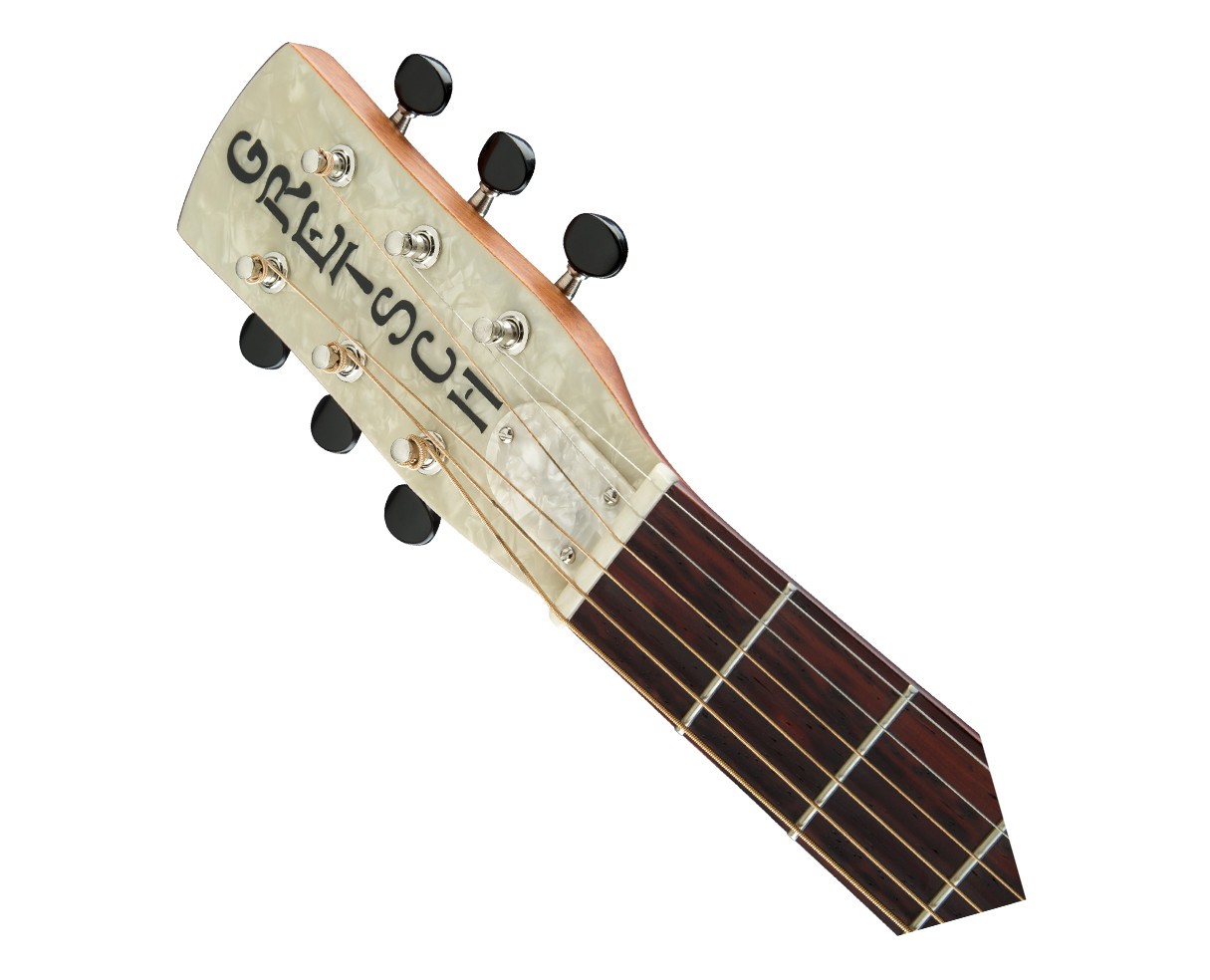 Used Gretsch G9201 Honey Dipper Round-Neck Brass Body Resonator Guitar