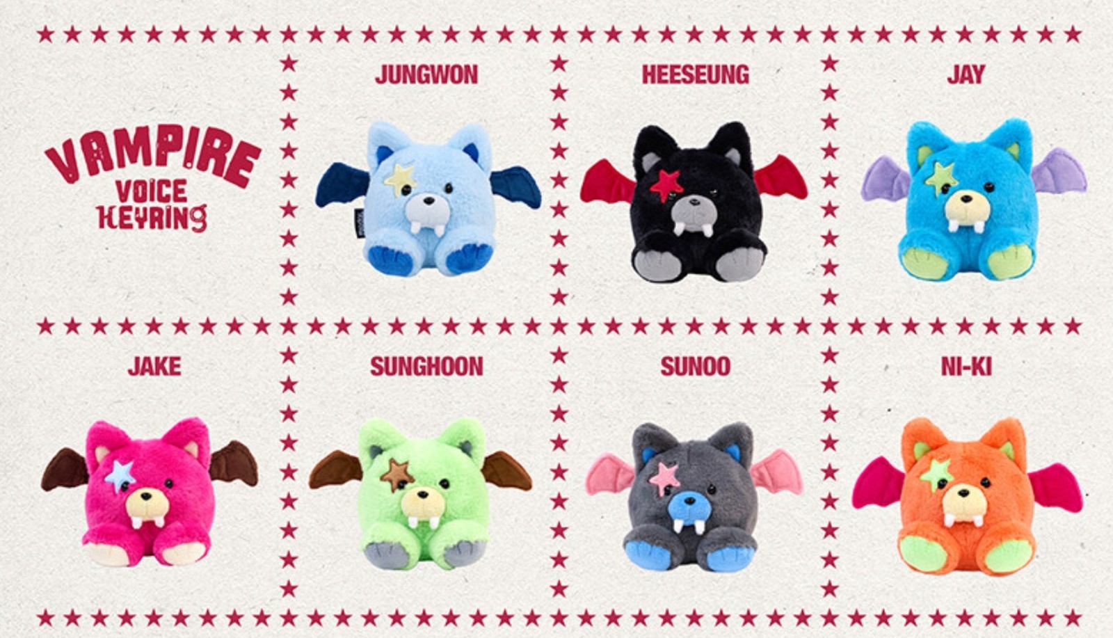 ENHYPEN 2026 The mini 7th THE SIN : VANISH (Voice Keyring Ver.) VAMP VAMPIRE VOI