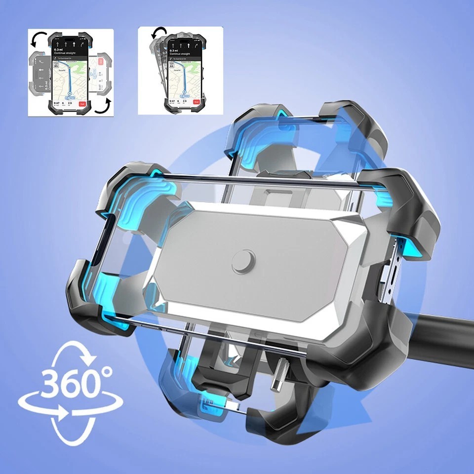 Motorcycle Bike Handlebar Mount Holder Bicycle For iPhone Samsung Cell Phone GPS