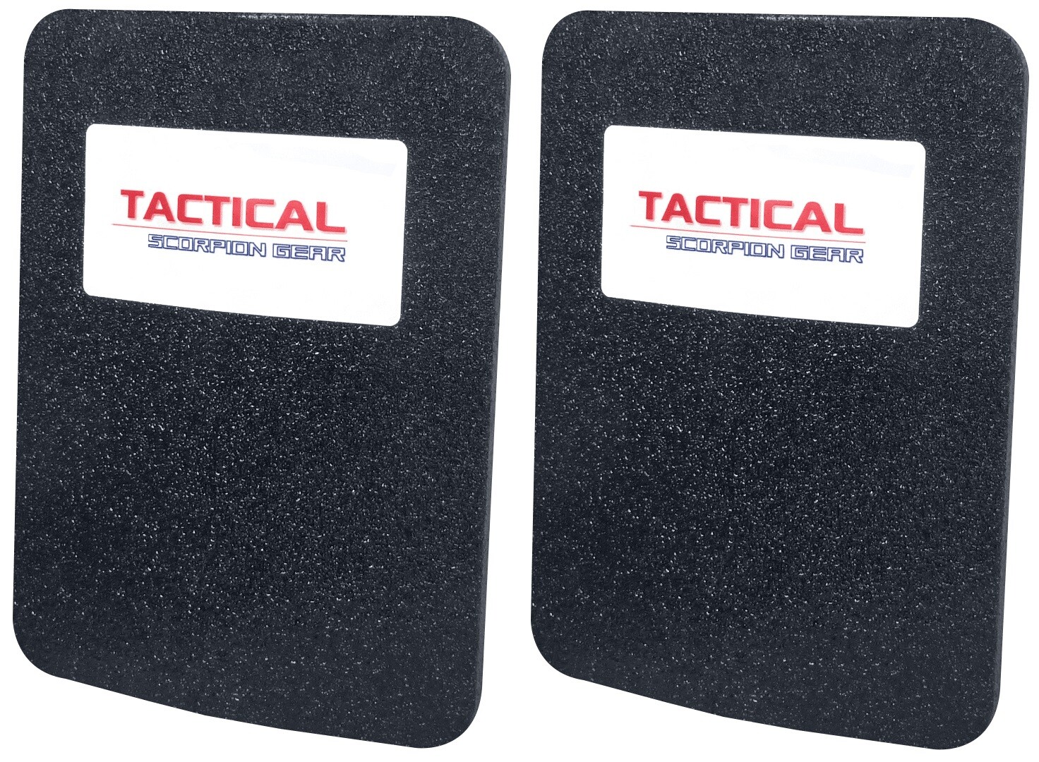 Tactical Scorpion Level III AR500 Steel Body Armor Pair 6x8 Flat Plate Coated