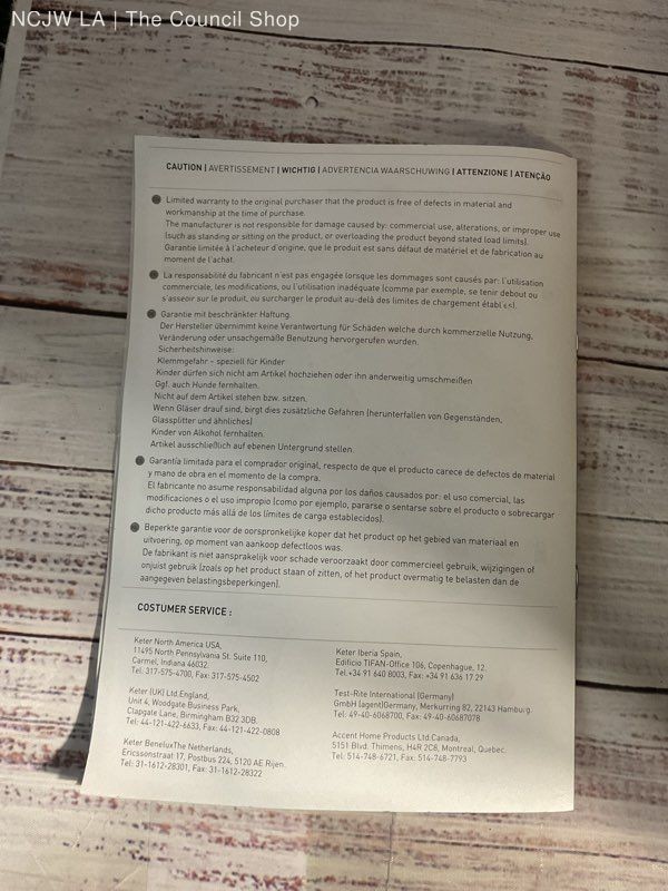 New Open Box Keter Pacific Cool Bar Outdoor Patio Furniture & Hot Tub Side Table