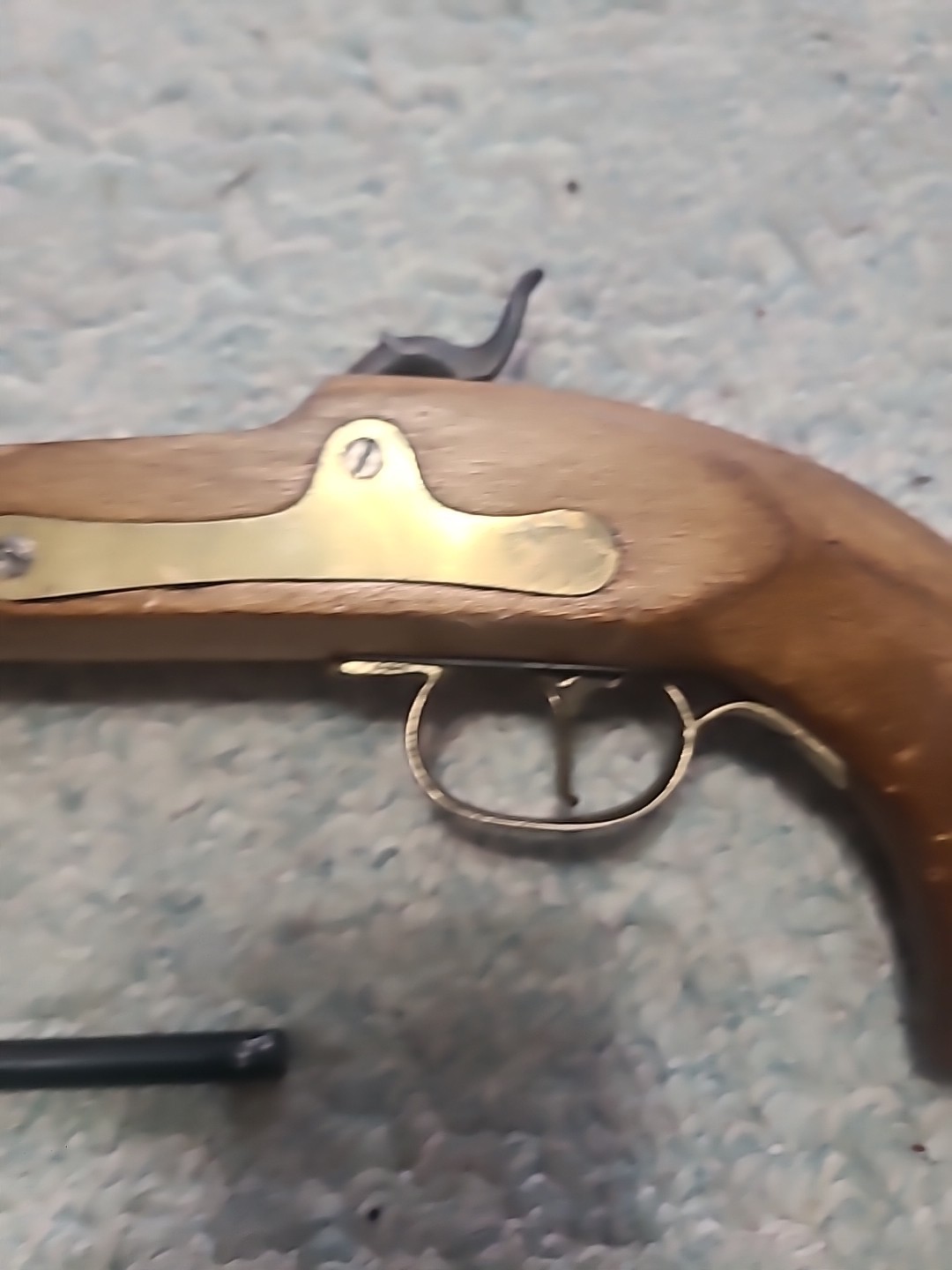 Black Powder Cva Kentucky Pistol Stock Lock Trigger Trigger Guard Thimbles