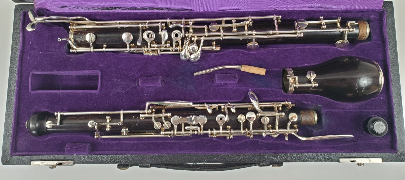 F. LOREE PARIS FULL CONSERVATORY WOOD ENGLISH HORN 3RD OCTAVE KEY LEFT HAND F