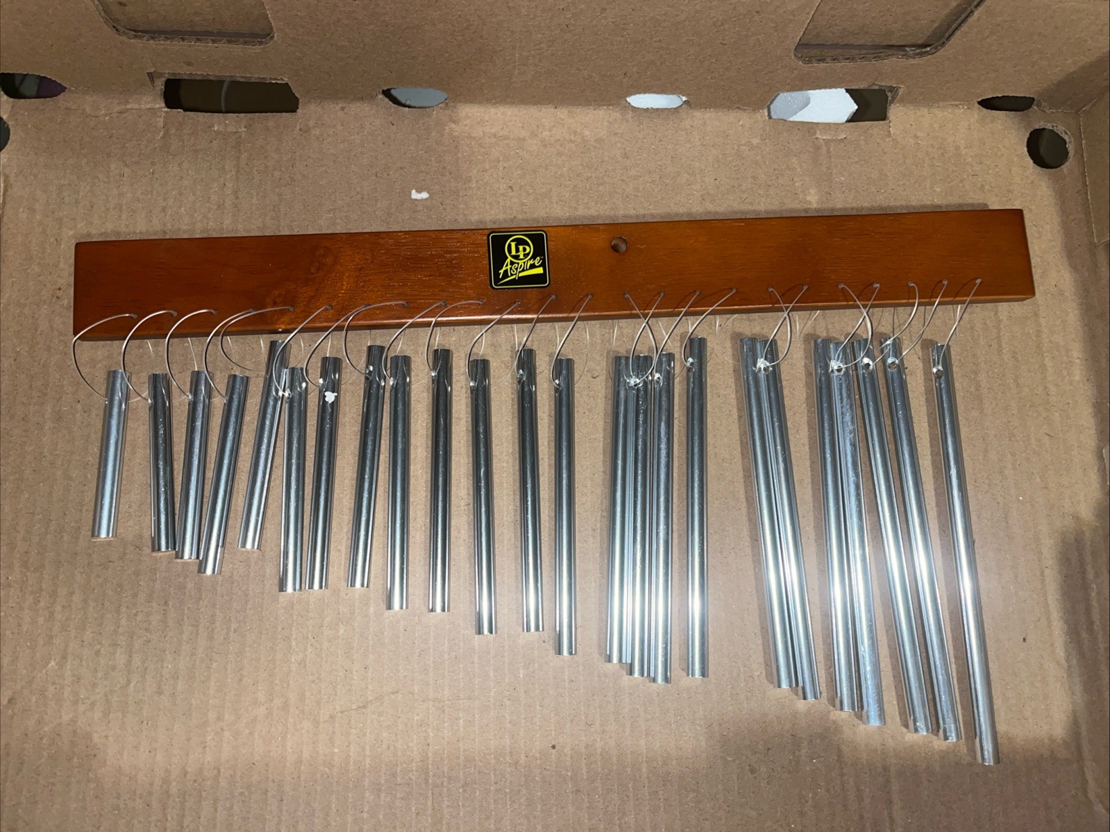 Latin Percussion  Aspire 24 Chimes Wood Bar Aluminum Alloy Chimes