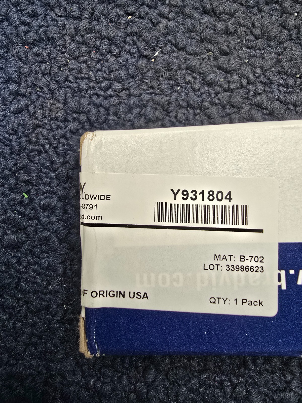 (QTY 25) BRADY TWM-8-PK: Wire Marker 1.5in H x 0.25in W, 8