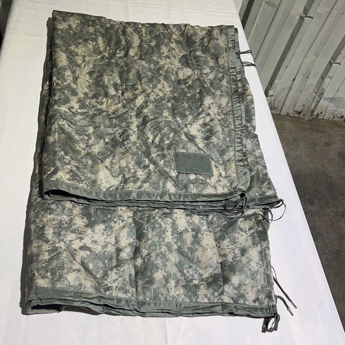 US Military Army ACU Poncho Liner Woobie Blanket - Used Good