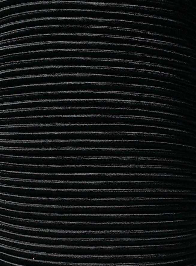 3/16 BLACK Premium Marine Grade Bungee Shock Cord UV Rated