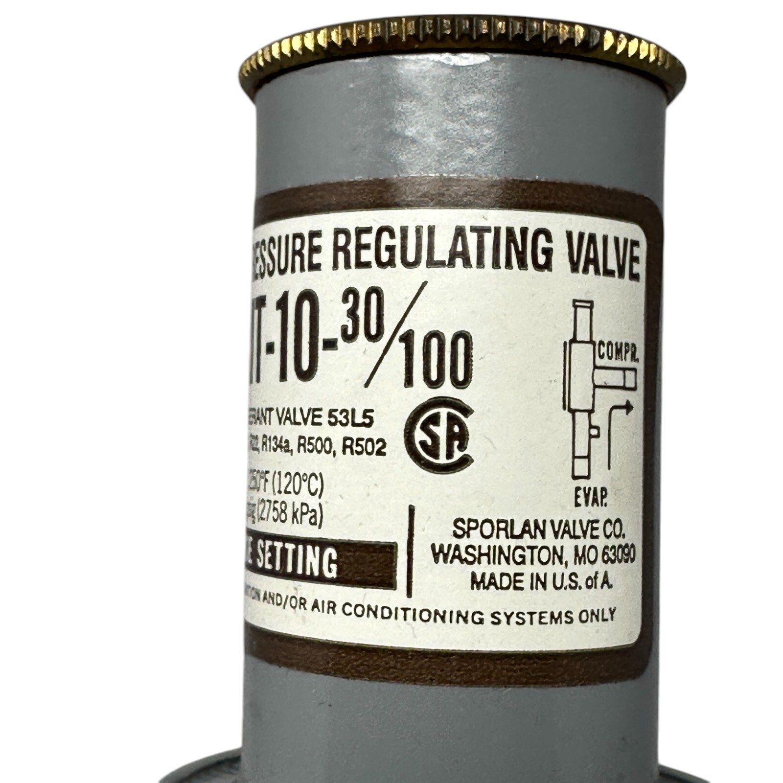 Thermo King 66-2122 – Evaporator Pressure Regulating Valve (EPR) Made in USA