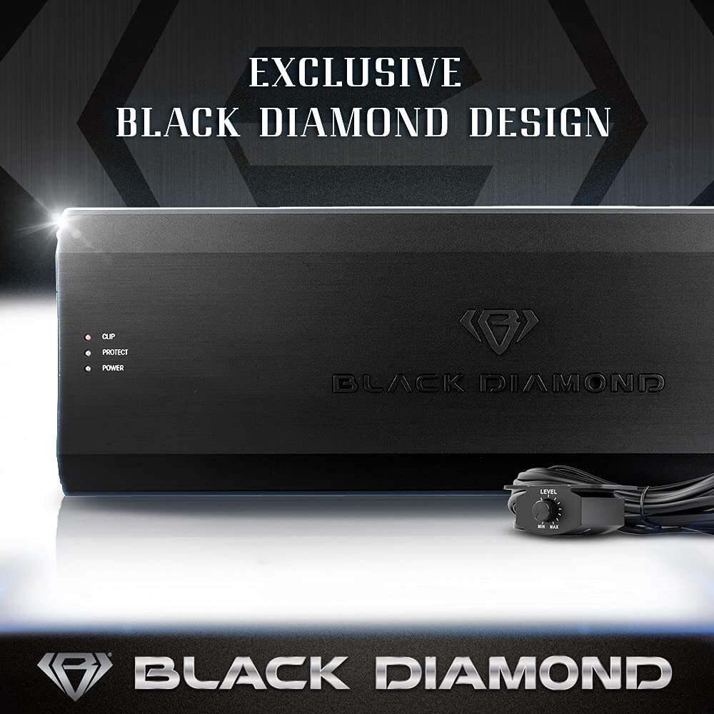 Black Diamond Car Audio Amplifier Class D 1-Channel Monoblock - DIA-P2000x1D