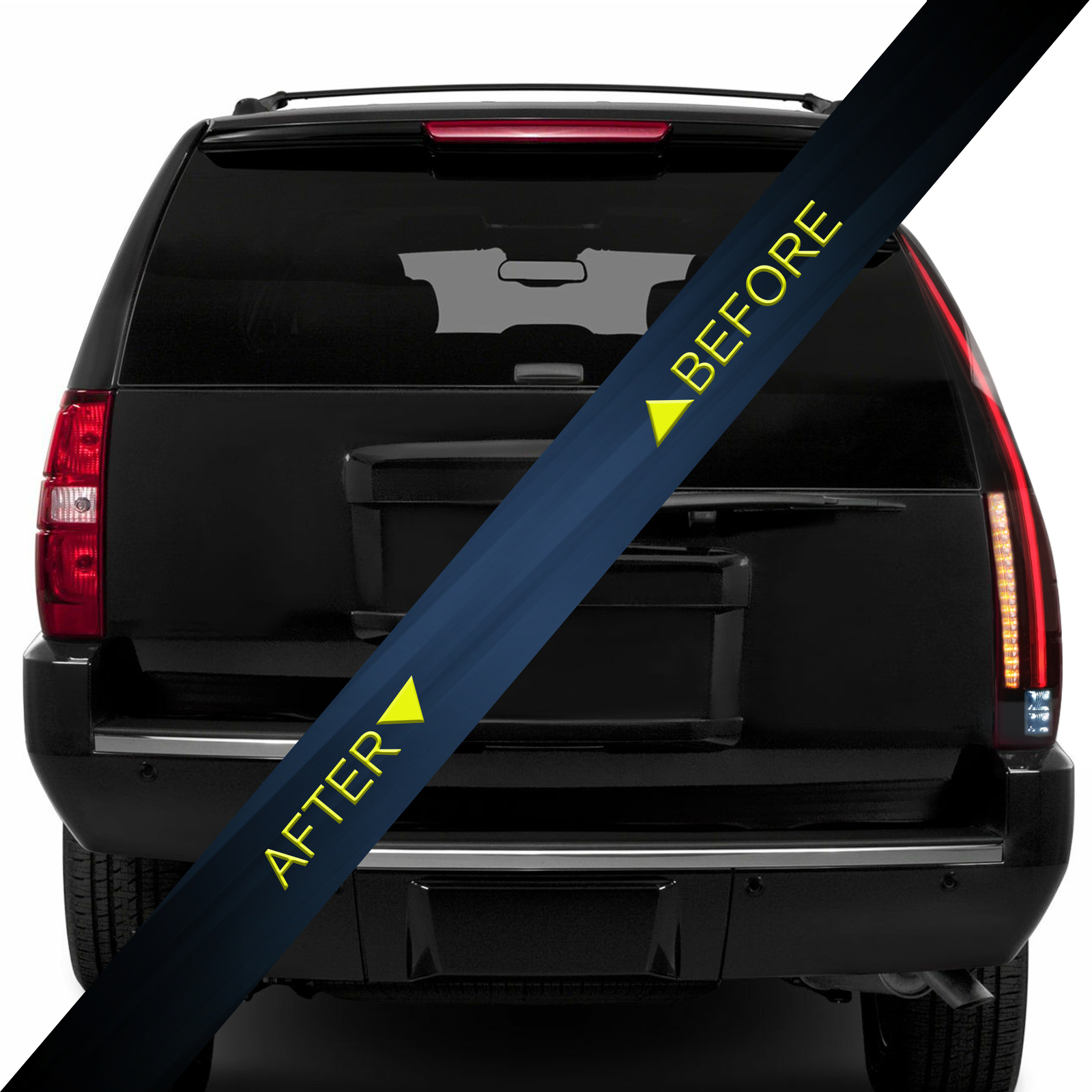 VLAND Smoked LED Tail Lights For 2007-2014 Chevy Suburban/Tahoe/GMC Yukon Pair