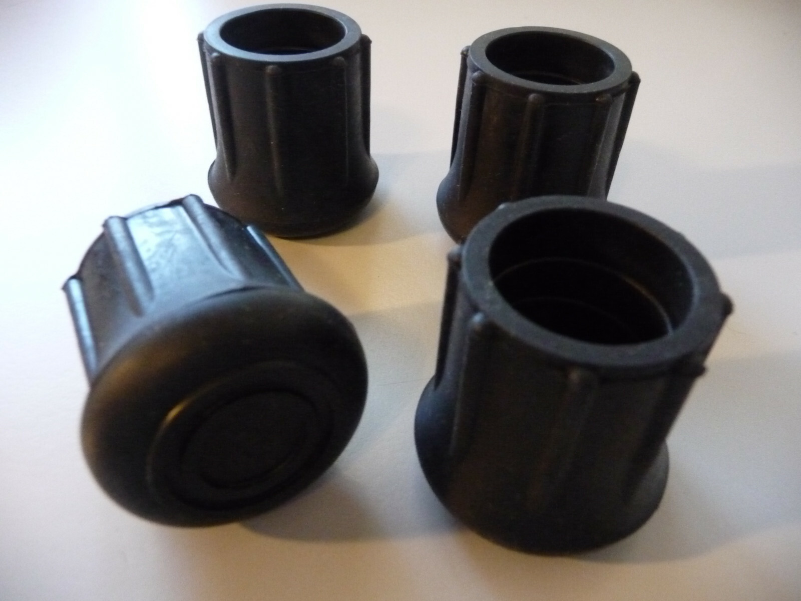 4 Pack 1" Rubber Crutch Tips, Cane Tips, Walker Tips, New $2.50 Each