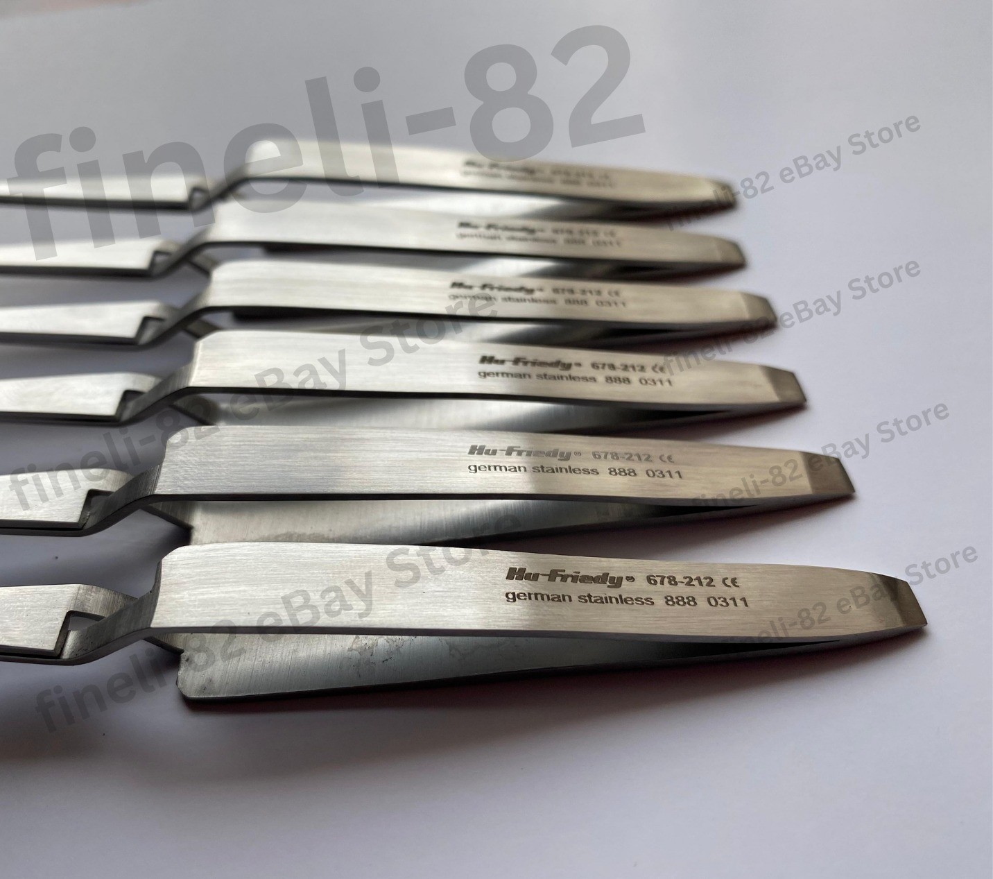Hu Friedy Dental Direct Bond Bracket Holder Tweezers 678-212 Lot of 6x