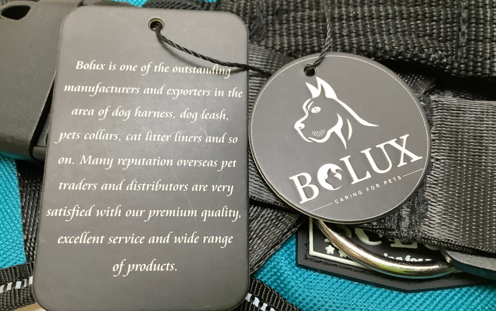 BOLUX Dog Harness, Turquoise, Size Medium, Free Shipping!!!