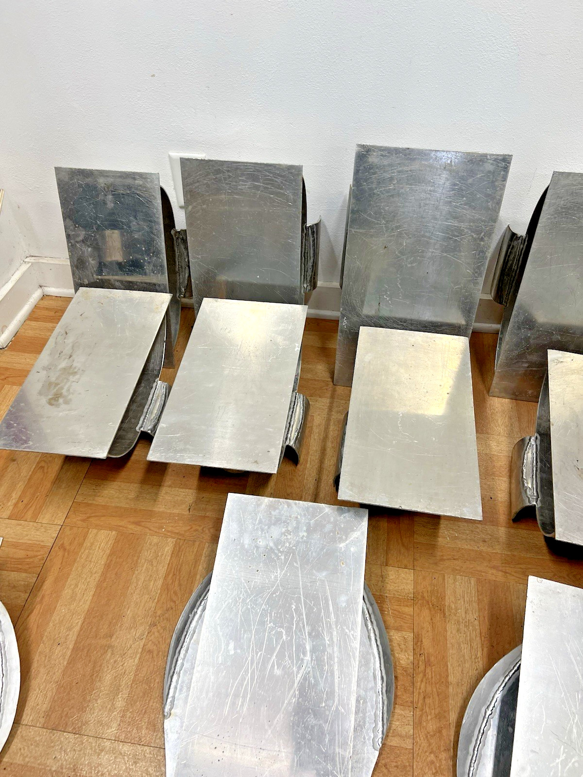 Vintage Aluminum Hat Mold Lot MILLINERY Cowboy factory industrial making metal