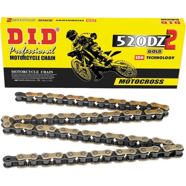 DID DZ-2 520 120 LINK GOLD MOTOCROSS CHAIN RM-Z YZ SX-F KXF 450 250